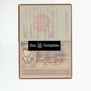 Germany Passport Template