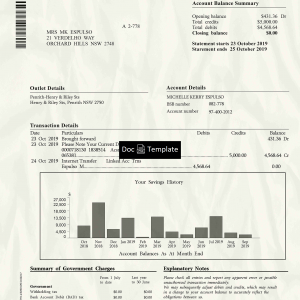 National Australia Bank Template